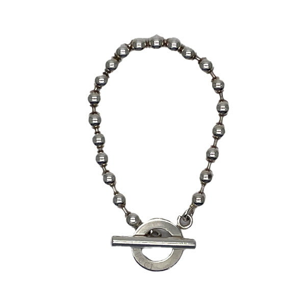 GUCCI Logo Toggle Ball Chain Bracelet Silver 925 Women's [Used B] 20231031