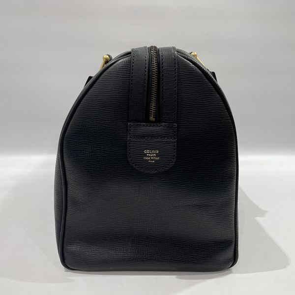 CELINE Macadam Vintage Boston Bag Leather Women's [Used B] 20231028