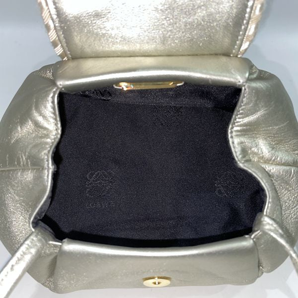 LOEWE Logo Fringe Tassel Mini Crossbody Vintage Shoulder Bag Leather Women's [Used AB] 20231028