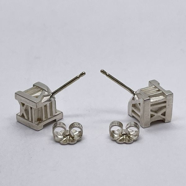 TIFFANY&amp;Co. Atlas Cube Earrings Silver 925 Women's [Used AB] 20231114