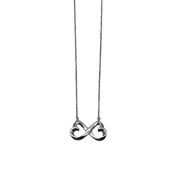 TIFFANY&amp;Co. Paloma Picasso Double Loving Heart Necklace Silver 925 Women's [Used AB] 20231114