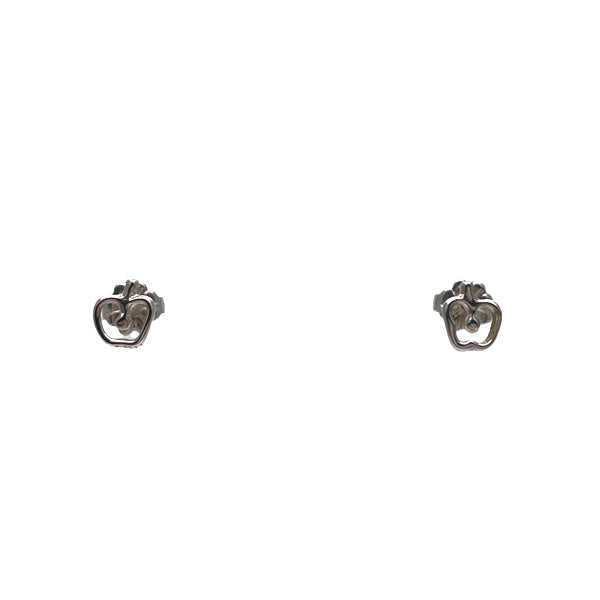 TIFFANY&amp;Co. Elsa Peretti Apple Mini Earrings Silver 925 Women's [Used AB] 20231114