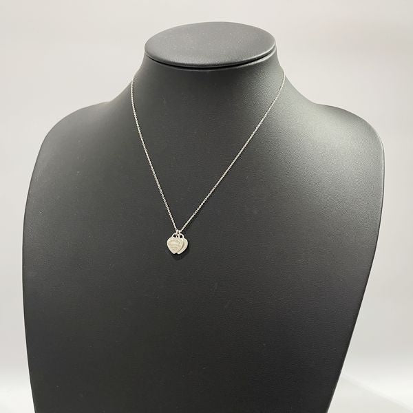 TIFFANY&amp;Co. Return to Tiffany Mini Double Heart Necklace Silver 925 Women's [Used AB] 20231114