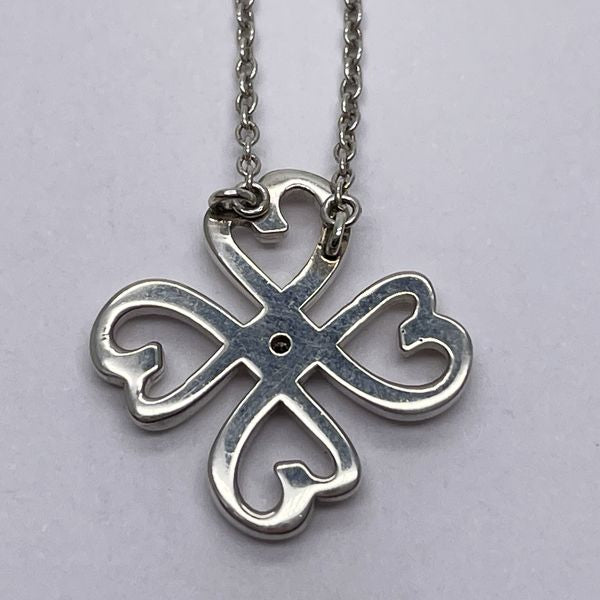 TIFFANY&amp;Co. Loving Heart Clover 1P Necklace Silver 925 [Used AB] 20231114