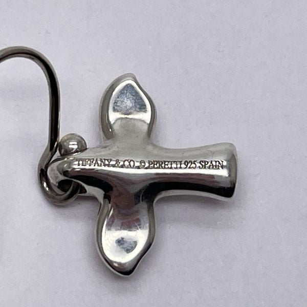 TIFFANY&amp;Co. Bird Cross Bird Hook Earrings Silver 925 Women's [Used AB] 20231114