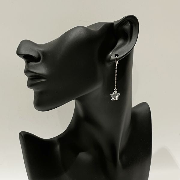 TIFFANY&amp;Co. [Rare] Crystal Star Hook Earrings Silver 925 [Used B] 20231104