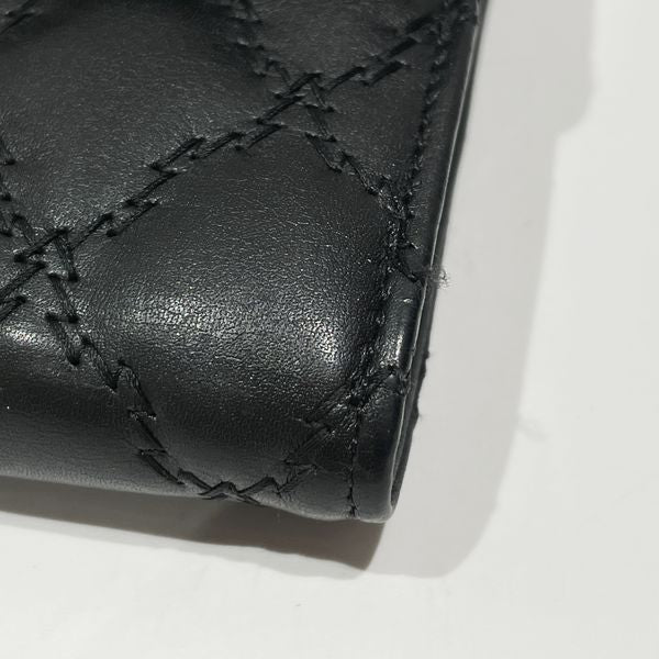 CHANEL Coco Mark Ultra Stitch Bifold SV Hardware Long Wallet Lambskin  Women's [Used AB] 20231105