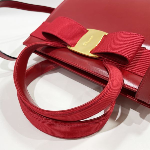 Salvatore Ferragamo Vara 2WAY Handbag Canvas/Leather Women's [Used AB] 20231105
