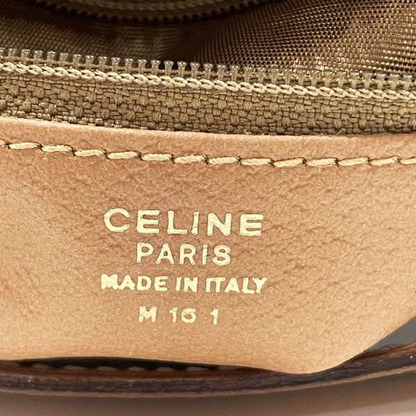 中古AB/使用感小】CELINE セリーヌ ヴィンテージ マカダム ミニ ポーチ