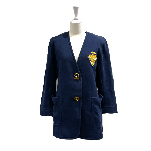 HERMES Emblem Cardigan Glennan Button Men's XS Vintage Tailored Jacket Men's [Used BC] 20231105