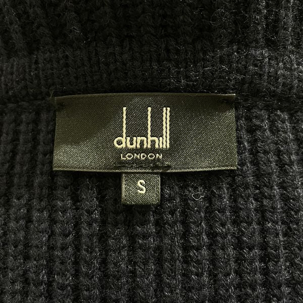 中古AB/使用感小】Dunhill ダンヒル ニット メンズ サイズS レザー