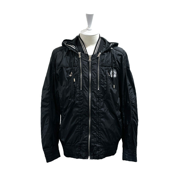 DOLCE&amp;GABBANA D&amp;G Nylon Jacket Size XXL Zipper Black Men's [Used AB] 20231105