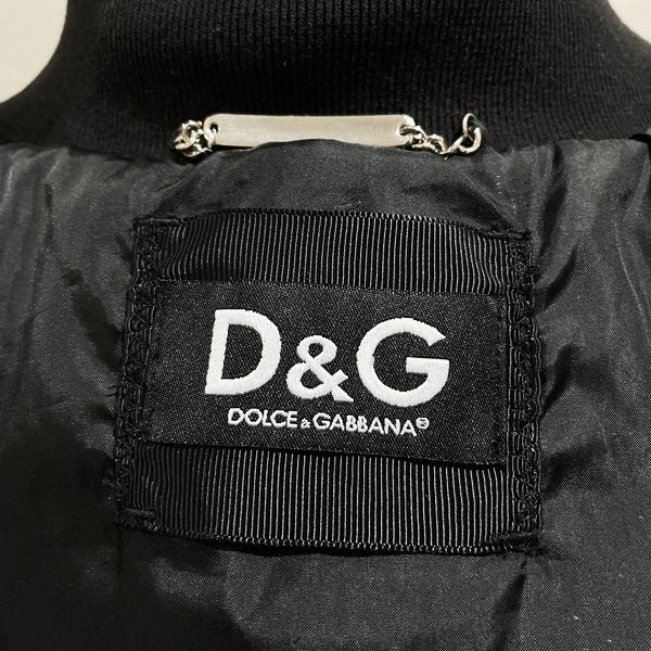 DOLCE&GABBANA(ドルチェアンドガッバーナ) D&G ナイロンジャケット サイズXXL ファスナー ブラック メンズ【中古AB】20231105