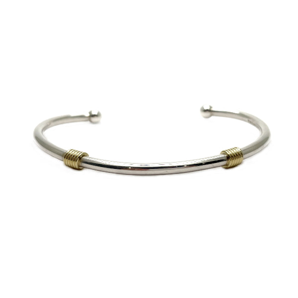 TIFFANY&amp;Co. [Translation] Double Coil Bangle K18 Yellow Gold/Silver 925 Women's [Used B] 20231121