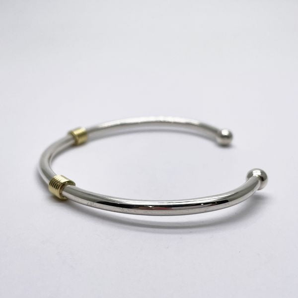 TIFFANY & Co. [Incomplete] Double Coil Bangle K18 Yellow Gold/Silver 925 Women's [Used B] 20231121