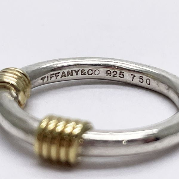 TIFFANY&amp;Co. Band with 2 wire combination No. 6 ring Silver 925/K18 yellow gold Women's [Used B] 20231121