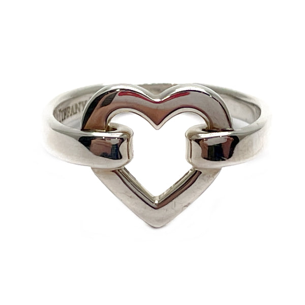 TIFFANY&amp;Co. Heart Vintage No. 7.5 Ring Silver 925 Women's [Used B] 20231121