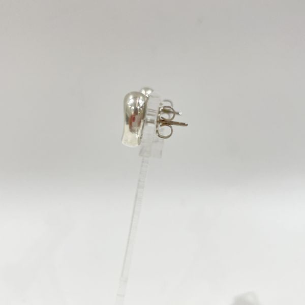 TIFFANY&amp;Co. Elsa Peretti Bean Earrings Silver 925 Women's [Used B] 20231125