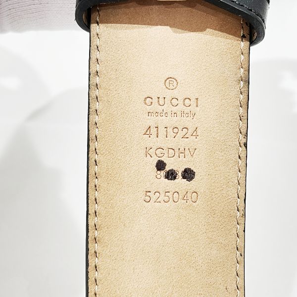 中古BC/使用感中】GUCCI グッチ ベルト 長さ80㎝ インターロッキング