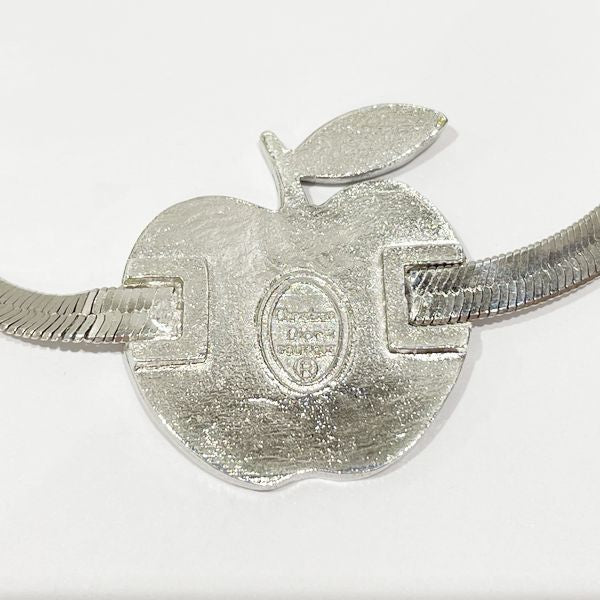 Christian Dior CD Logo Apple Vintage Choker Metal Women's [Used B] 20231126