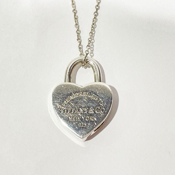 TIFFANY&amp;Co. Return to Tiffany Heart Lock Cadena Necklace Silver 925 Women's [Used B] 20231125