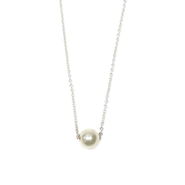 TASAKI Freshwater Pearl 1 Pearl Approx. 6mm Necklace Sterling Silver Women's [Used B] 20231126