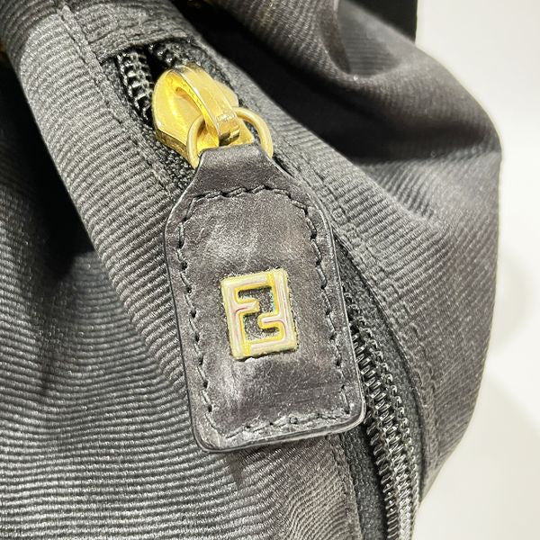 FENDI Vintage Rucksack/Daypack with Logo Pouch Nylon/Leather Women's [Used B] 20231125