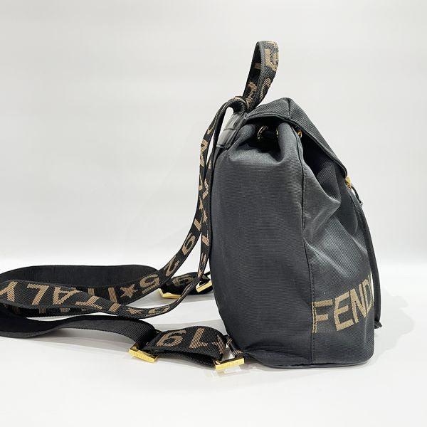 FENDI Vintage Rucksack/Daypack with Logo Pouch Nylon/Leather Women's [Used B] 20231125