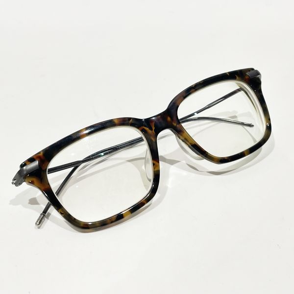 THOM BROWNE [Incomplete] Glasses Wellington TB-701-B-TKT-BLK-49 49□19-150 Tricolor Eyewear Acetate/Metal Unisex [Used BC] 20231203