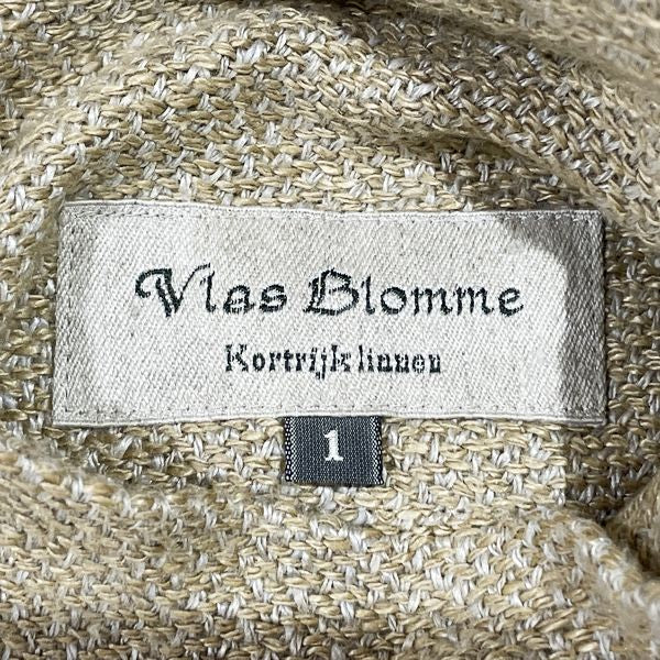 Vlas Blomme Size 1 Gilet Kortrijk Linen Reversible Kortrijk Vest [Used AB] 20240113