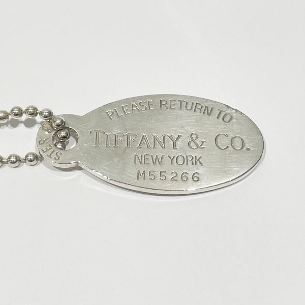 TIFFANY&amp;Co. Return Toe Tiffany Oval Tag Long Ball Chain Necklace Silver 925 Women's [Used B] 20231128