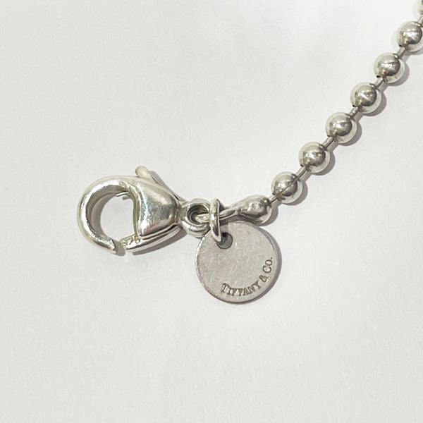 TIFFANY&amp;Co. Return Toe Tiffany Oval Tag Long Ball Chain Necklace Silver 925 Women's [Used B] 20231128