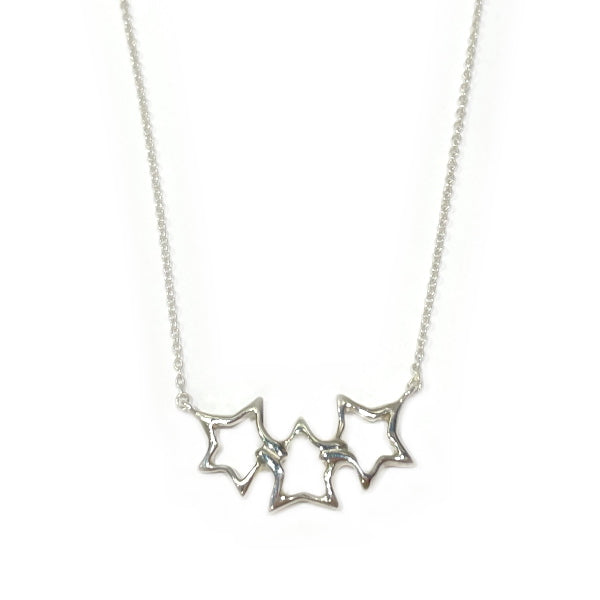 TIFFANY&amp;Co. Triple Star Necklace Silver 925 Women's [Used] 20231205