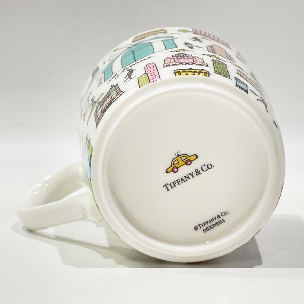 TIFFANY&Co.(ティファニー) 5THアベニュー ボーンチャイナ ニューヨーク 210ml ペア 陶器 マグカップ レディース【新古品SA】20231202