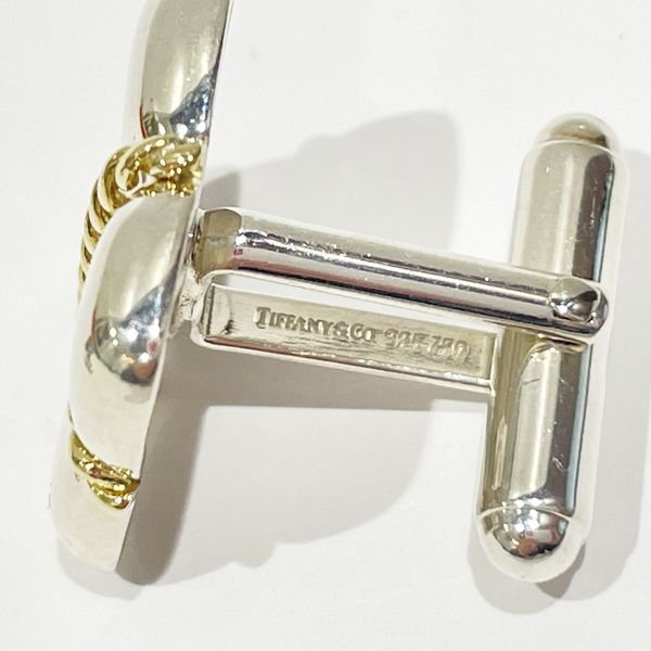 TIFFANY&amp;Co. Square Combi Vintage Cufflinks Silver 925/K18 Yellow Gold Women's [Used AB] 20231205