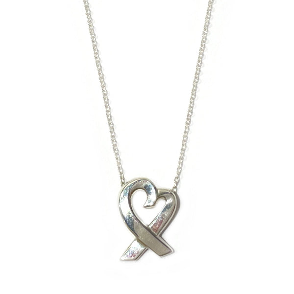 TIFFANY&amp;Co. Paloma Picasso Loving Heart Necklace Silver 925 Women's [Used AB] 20231205