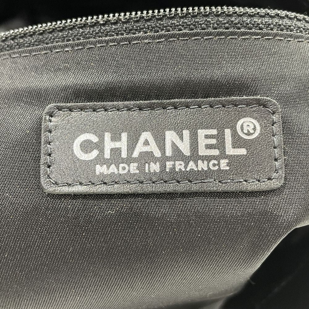 CHANEL [Rare] New Travel Line Logo Handle Handle 2WAY Handbag Canvas/Leather Women's [Used AB] 20231223