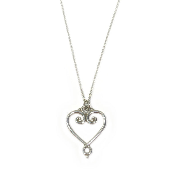 TIFFANY&amp;Co. Paloma Picasso Heart Necklace Silver 925 Women's [Used AB] 20231205