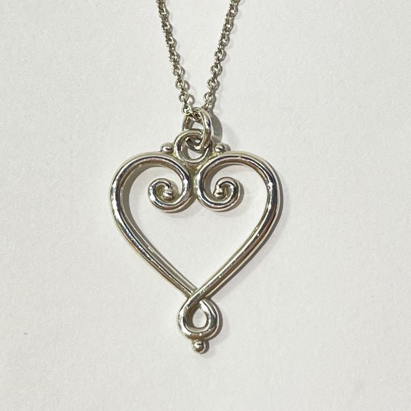 TIFFANY&amp;Co. Paloma Picasso Heart Necklace Silver 925 Women's [Used AB] 20231205