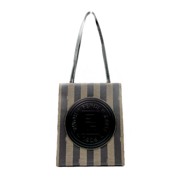 FENDI Pekan Logo Square Shoulder Bag Vintage Tote Bag PVC/Leather Women's [Used AB] 20231202