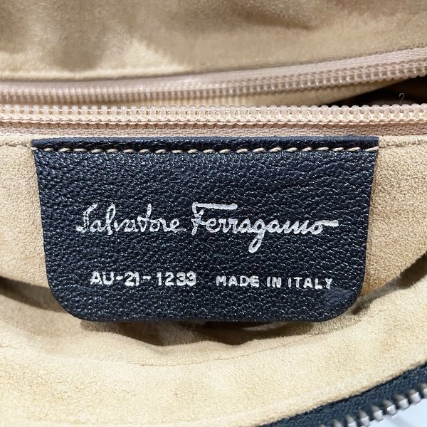 Salvatore Ferragamo Vara Bowling Bag Mini Boston AU-21-1233 Handbag Leather Women's [Used AB] 20231202