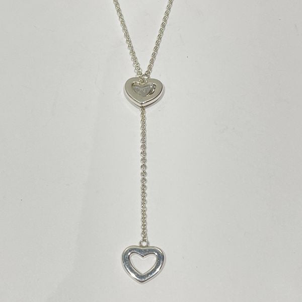 TIFFANY&amp;Co. Heart Link Lariat Necklace Silver 925 Women's [Used AB] 20231208