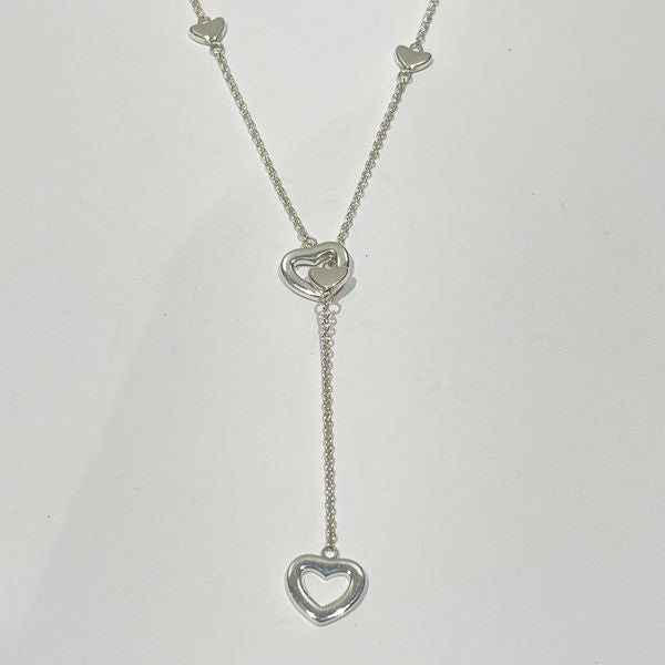 TIFFANY&amp;Co. Heart Link Lariat Necklace Silver 925 Women's [Used AB] 20231208