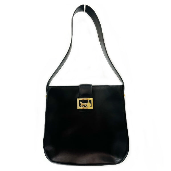 CELINE Carriage Metal Shoulder Bag Vintage Shoulder Bag Leather Women's [Used AB] 20231210