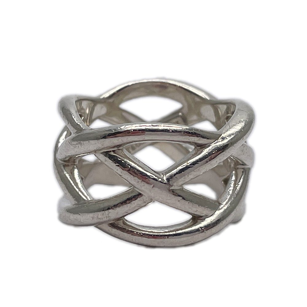 TIFFANY&amp;Co. [Rare] Celtic Knot No. 8.5 Ring Silver 925 Women's [Used B] 20231226