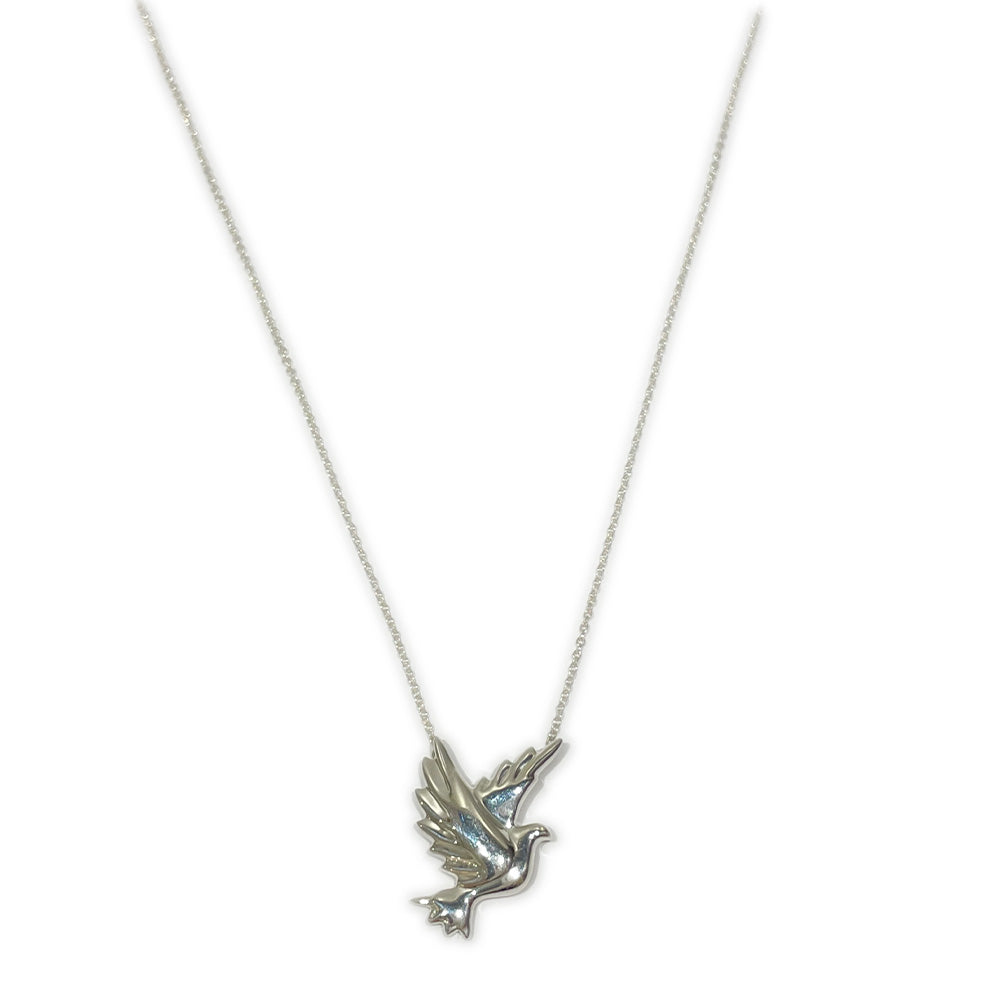 TIFFANY&amp;Co. Paloma Picasso Pigeon Motif Bird Necklace Silver 925 Women's [Used AB] 20231226