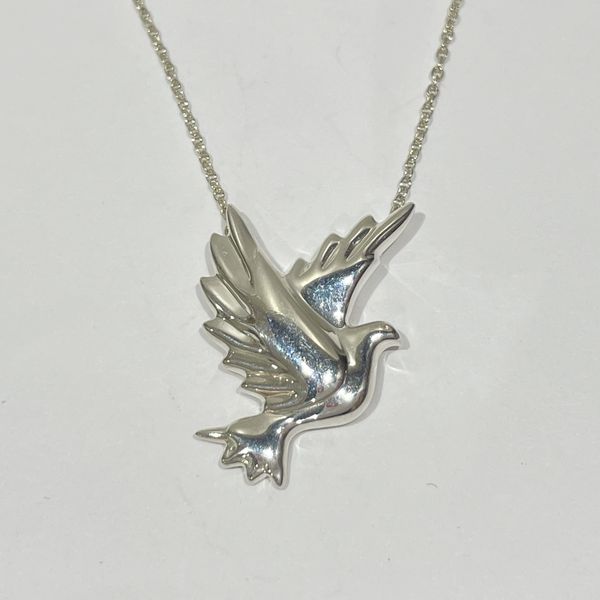 TIFFANY&amp;Co. Paloma Picasso Pigeon Motif Bird Necklace Silver 925 Women's [Used AB] 20231226