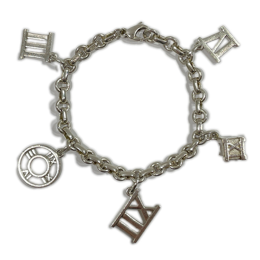 TIFFANY&amp;Co. Atlas 5 Charm Bracelet Silver 925 Women's [Used B] 20231226
