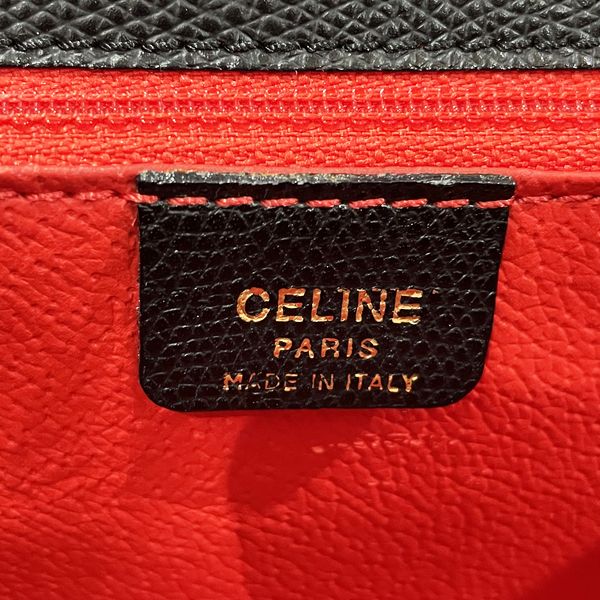 Used AB Slightly used CELINE Vintage Logo Turnlock Top Handle