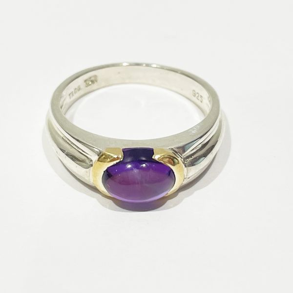 TIFFANY&amp;Co. Amethyst Combi Vintage No. 13 Ring Silver 925/K18 Yellow Gold Women's [Used AB] 20231219